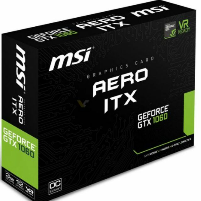 全新 微星 MSI aero gtx 1060 3g DDR5 顯示卡