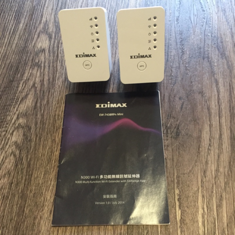 (貳佰元小物）Edimax N300 Wi-Fi 多功能無線訊號延伸器