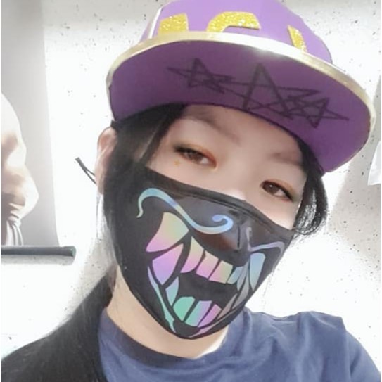 RM 預購+現貨 英雄聯盟 LOL K/DA KDA 阿卡莉 螢光 口罩 日常 COSPLAY
