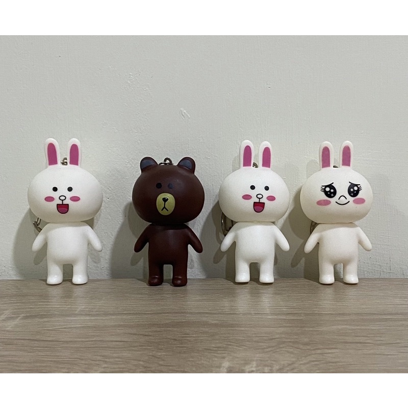 &lt;現貨/降價/全新&gt;多件優惠 line friends 熊大 兔兔 吊飾 鑰匙圈