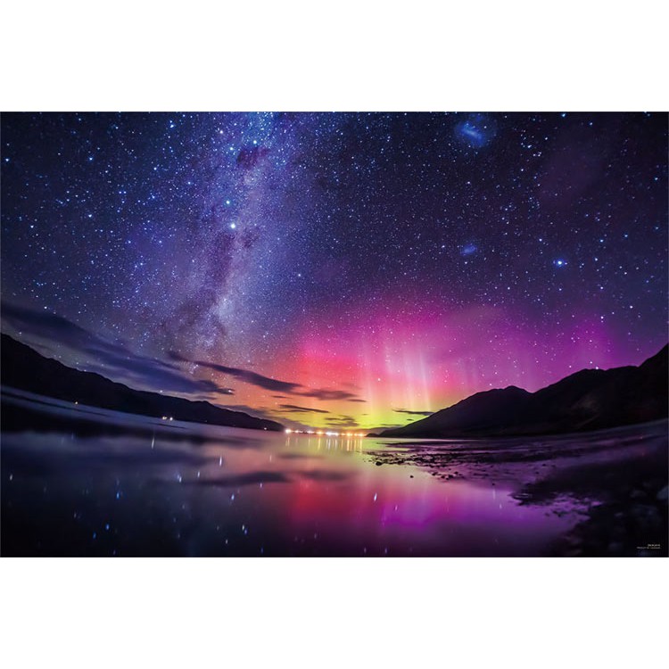 Yanoman  KAGAYA 紐西蘭南極光  1000片  拼圖總動員  夜光  風景  日本進口拼圖