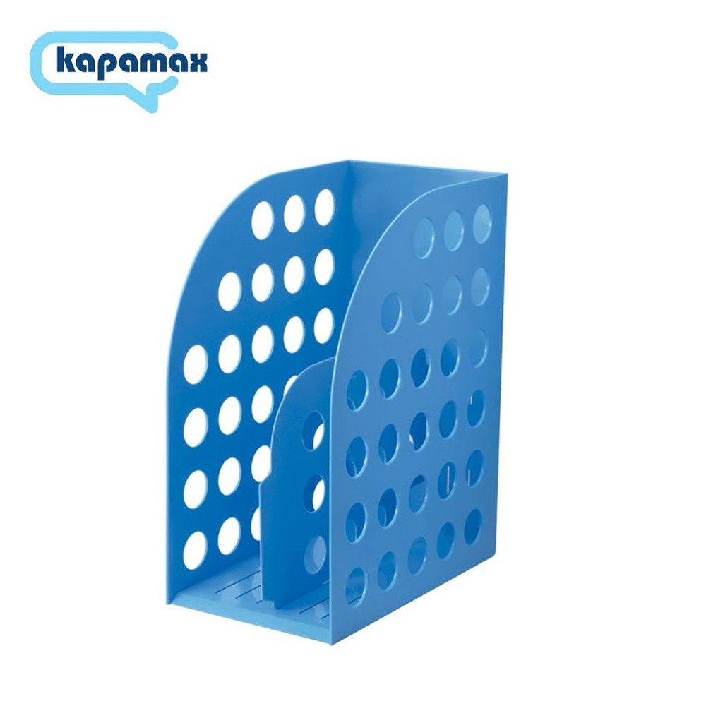 KAPAMAX 大型雜誌箱 天空藍/海軍藍/灰色 (附隔板) 收納箱 文件收納 桌上收納 書本收納