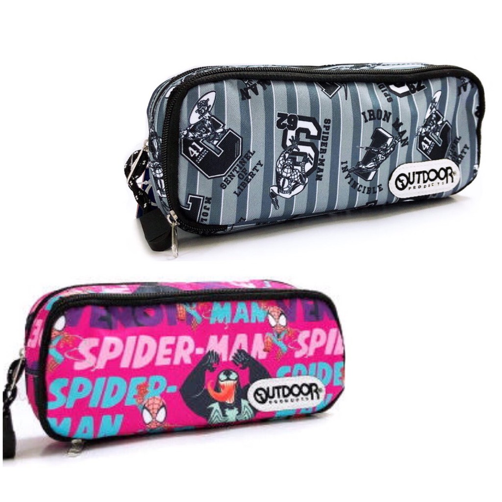 [現貨]日本正版🇯🇵OUTDOOR PRODUCT×MARVEL 筆袋 鉛筆盒 化妝包 收納包 漫威 蜘蛛人 復仇者聯盟