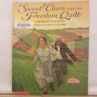 二手書📗英文繪本Sweet Clara and The Freedom Quilt//Deborah//成長、生活