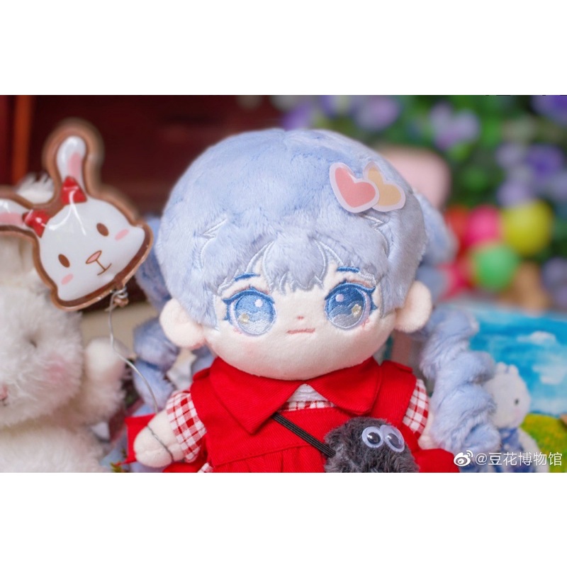 現貨 藍色棉花娃娃大豆花棉花娃娃女娃棉花女娃藍色 蝦皮購物