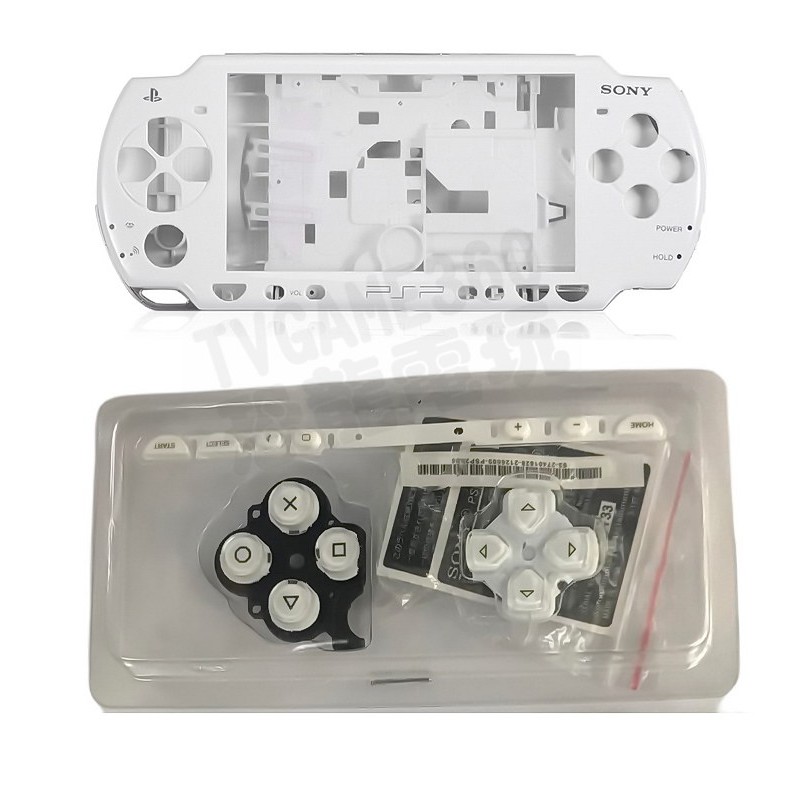 SONY PSP 3000 3007 副廠 全機外殼 機殼 專業維修 快速維修 白色 珍珠白 含按鍵 不含螺絲 台中恐龍