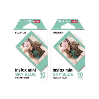 FUJIFILM 富士 instax mini 拍立得底片－藍色邊框（2入組）FUJI