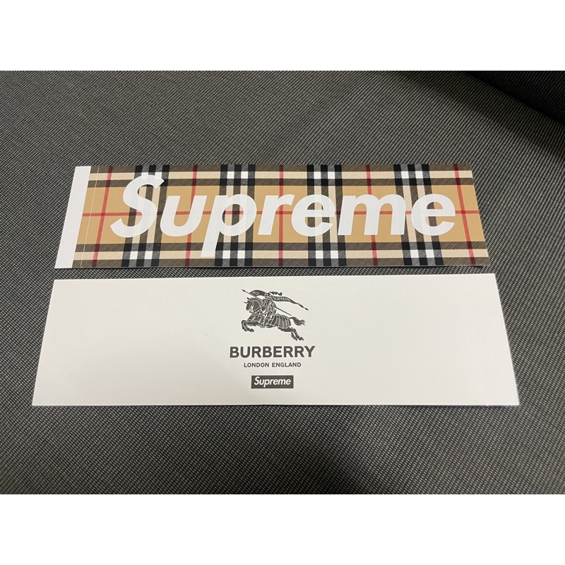 SUPREME X BURBERRY 22SS 春夏 聯名 BOX LOGO STICKER 貼紙 全新現貨