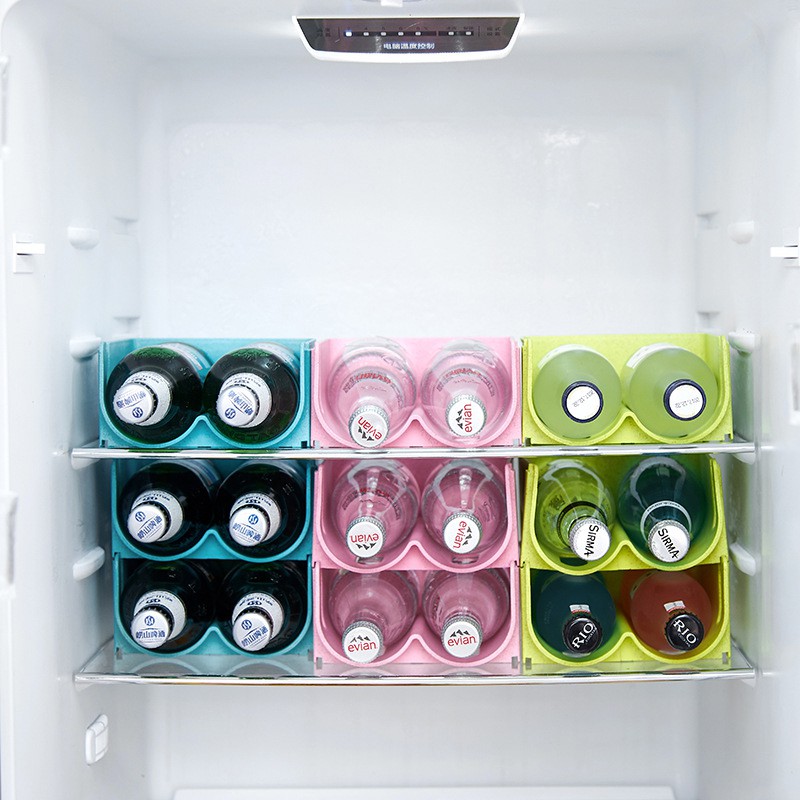 【飲料堆疊架】 冰箱飲料架 寶特瓶架 鋁罐架 堆疊收納 玻璃瓶 層疊收納架 冰箱飲料瓶置物盒 易開罐整理架 冰箱整理架