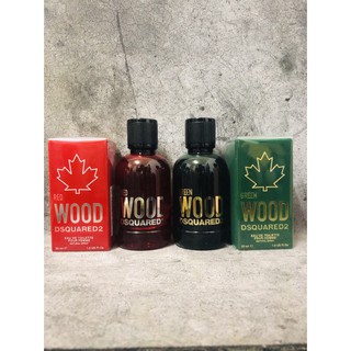 ~歐巴&歐尼~DSQUARED2 WOOD 心動綠 心動紅 男性 女性淡香水 30ml 100ml tester