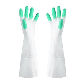 洗碗手套 清潔手套掃地居家整理防髒手套 乳膠手套顆粒止滑工作護手套 贈品禮品 B4779