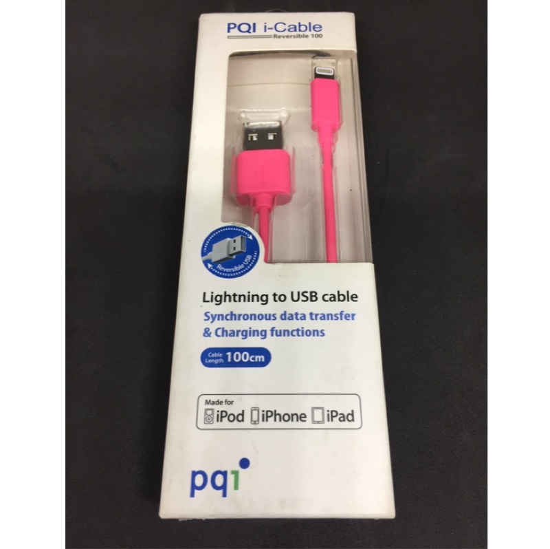 PQI Lightning to USB cable 勁永原廠認證充電線