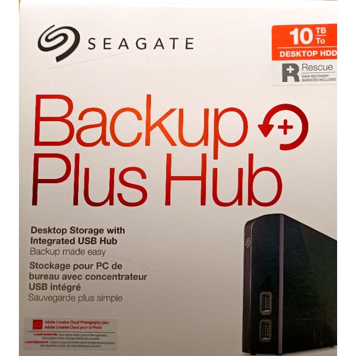 售二手3.5吋 Seagate Backup Plus Hub 10Tb 外接硬碟