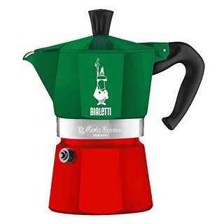 意大利 Bialetti Moka Express 摩卡壺 咖啡壺 義大利製造 專利鋁合金製八角摩卡壺(綠色/紅色)