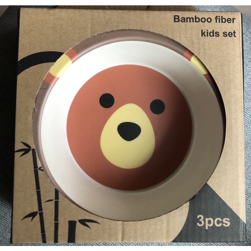 bamboo竹纖維兒童學習碗小熊碗