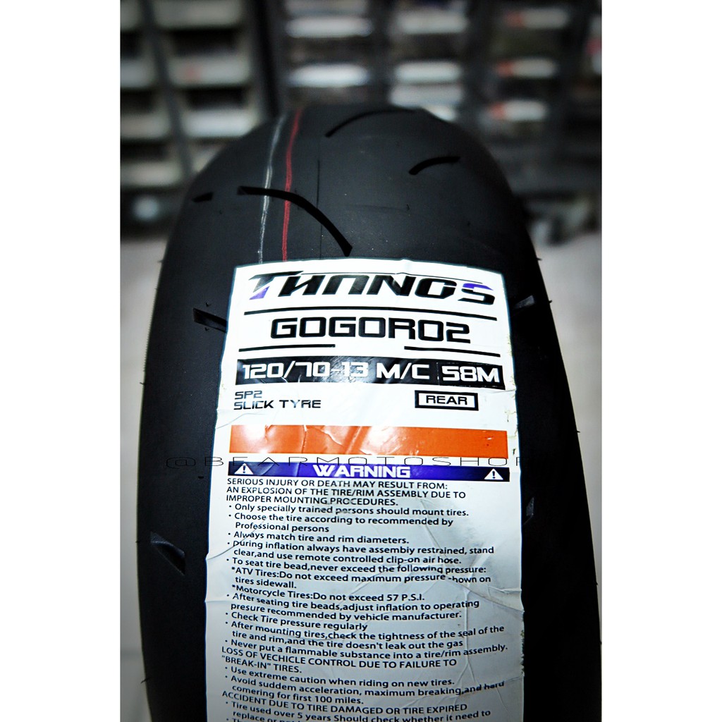 【貝爾摩托車精品店】 薩諾司 輪胎 Thaons 120/70-13 全熱融 後輪胎 GOGORO 2 含裝 氮氣 除蠟