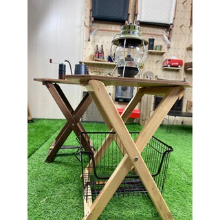八刀草 原木置物架 X架 露營收納架 實木冰箱架 餐籃架 宜得利籃網架 露營風格美學 手工製作 北美梣木 八角桌