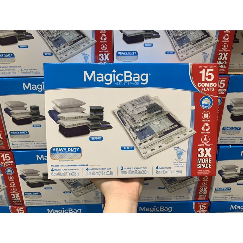 Magic Bag真空壓縮收納袋 15入 好市多代購