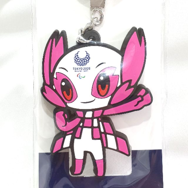 現貨 Tokyo Olympic 日本代購 2020東京奧運吉祥物鑰匙圈 吊飾 桃紅色東奧吉祥物