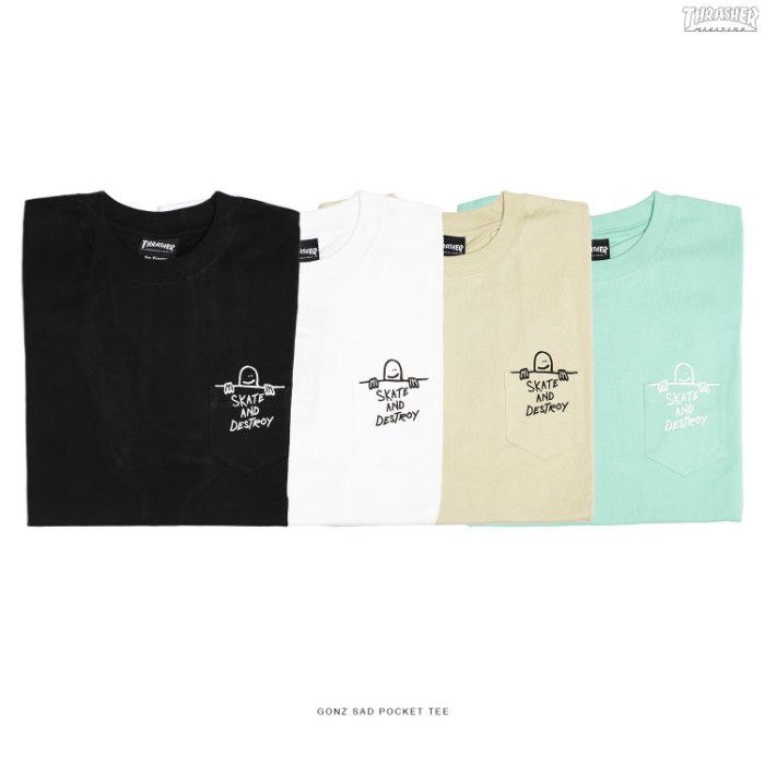 thrasher pocket tee