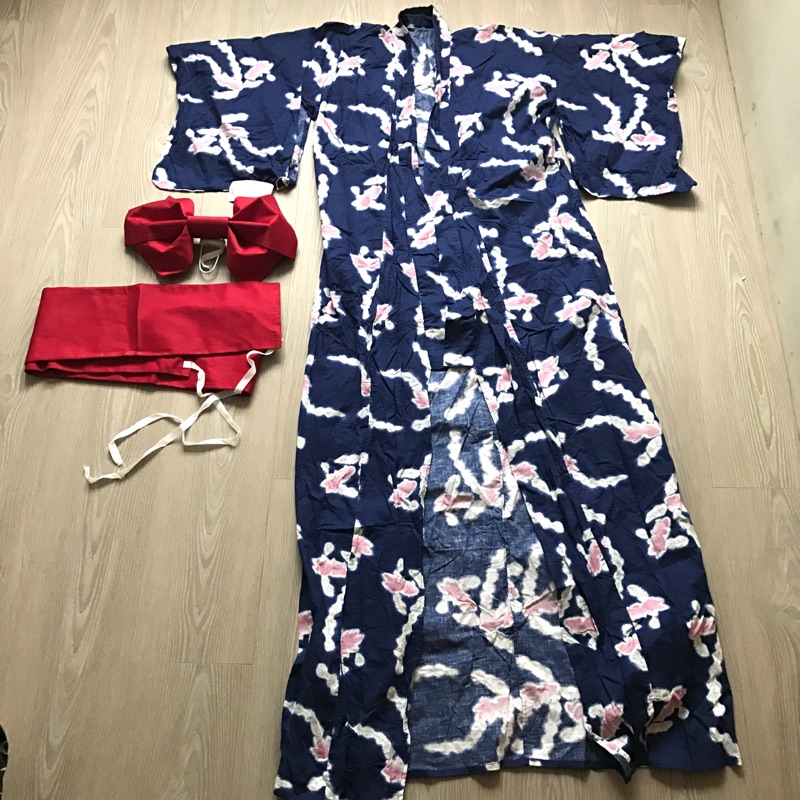 日本浴衣藍色金魚 蝦皮購物