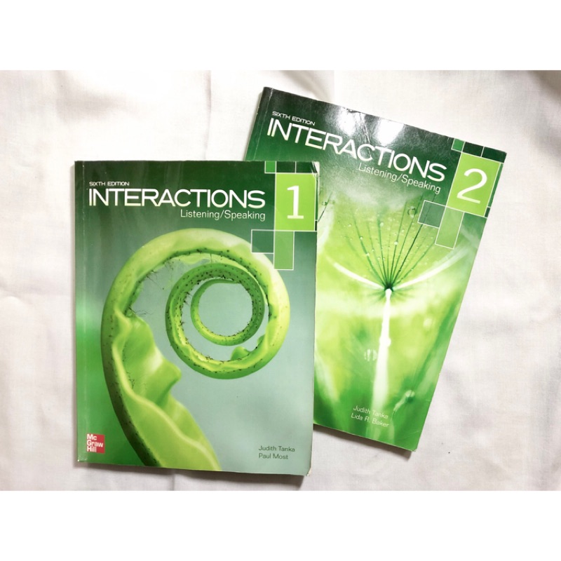二手書 Interactions 1 2 Listening Speaking 附mp3 蝦皮購物