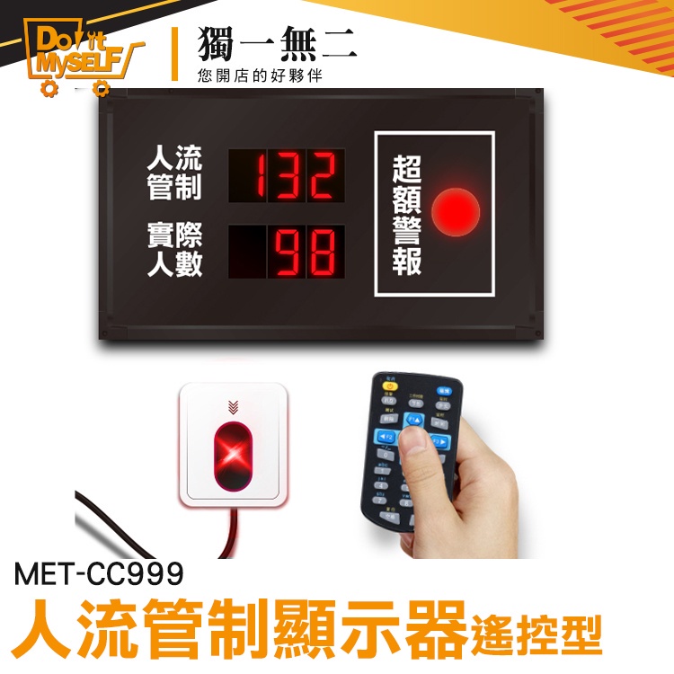 【獨一無二】人員計數器 人流計數器 LED顯示 人數統計控管 容留人數器 推薦 人流統計 MET-CC999
