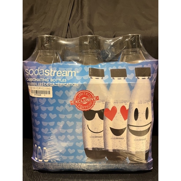 Sodastream 1L 水滴型專用水瓶 Emoji 氣泡水機專用 寶特瓶 未拆 恆隆行