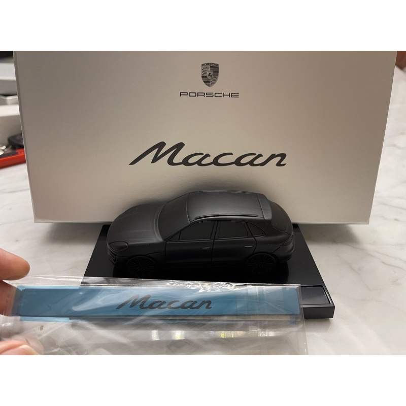 Porsche 保時捷紙鎮模型 - Macan 初代 消光黑