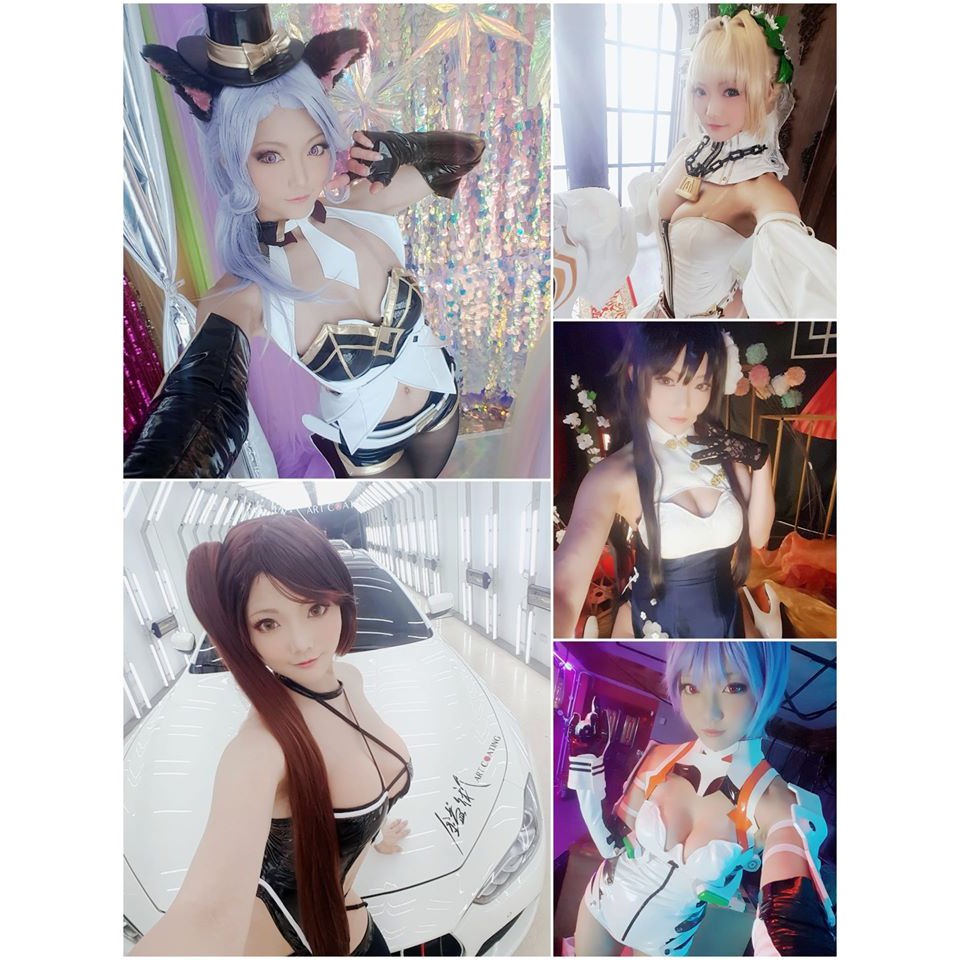 蕾菈cosplay簽名照-綾波零、吾妻旗袍、瑞鶴賽車、尼祿嫁王、艾瑞性感遊戲