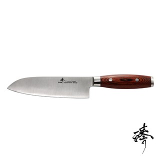 《Zhen 臻》180mm 三德刀 (萬用主廚料理刀) - 楓木柄 ~ 日本進口頂級三合鋼