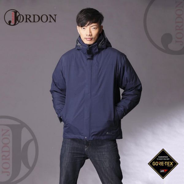 【JORDON 橋登 男  GORE-TEX 二件式羽絨外套《丈青》】1075/防水外套/羽絨/悠遊山水