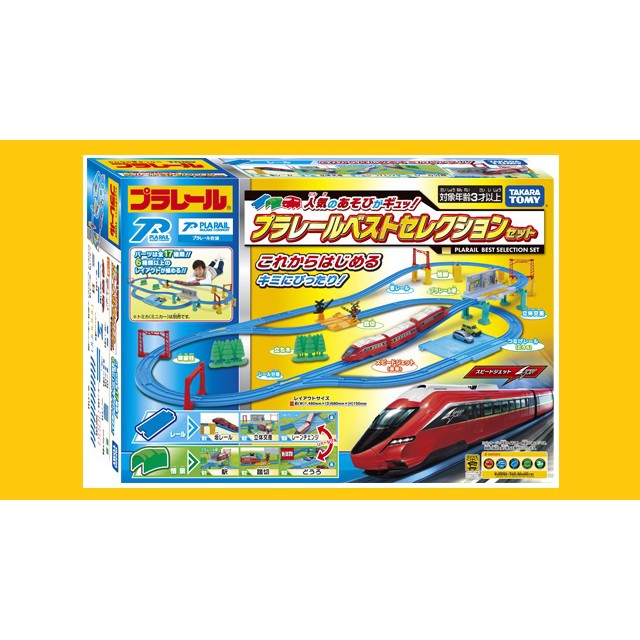 New 麗嬰正版 全新未拆 PLARAIL 鐵道王國 火車 SPEEDJET 精選火車套組 tp16496