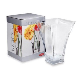 【Pasabahce】flora 方底廣口花瓶 花器 方形花瓶 方底花瓶 玻璃花瓶 玻璃花器