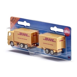 全新 德國 SIKU 1694 DHL 拖車與貨車 SU1694 合金 小汽車 模型車