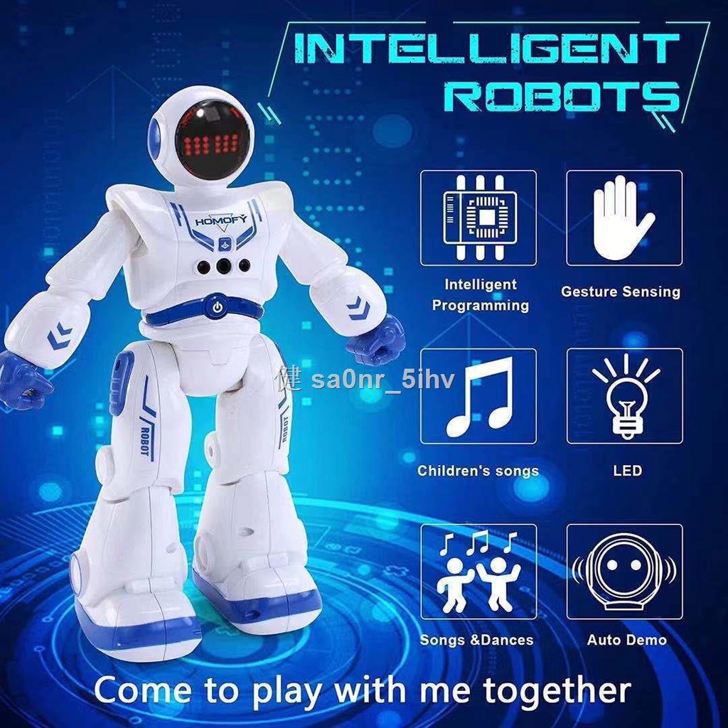 跨境熱賣太空機器人智能手勢感應觸摸控制唱歌科普早教兒童機器人學習機