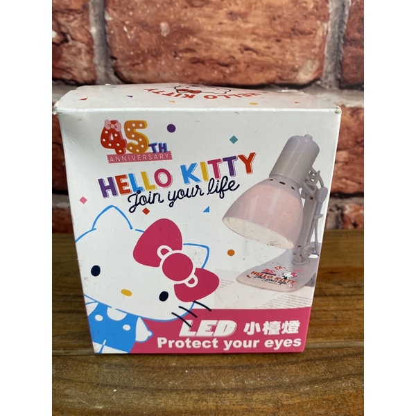 KT45th LED小檯燈 （娃娃機台夾出-全新-盒損）Holly Kitty 小檯燈