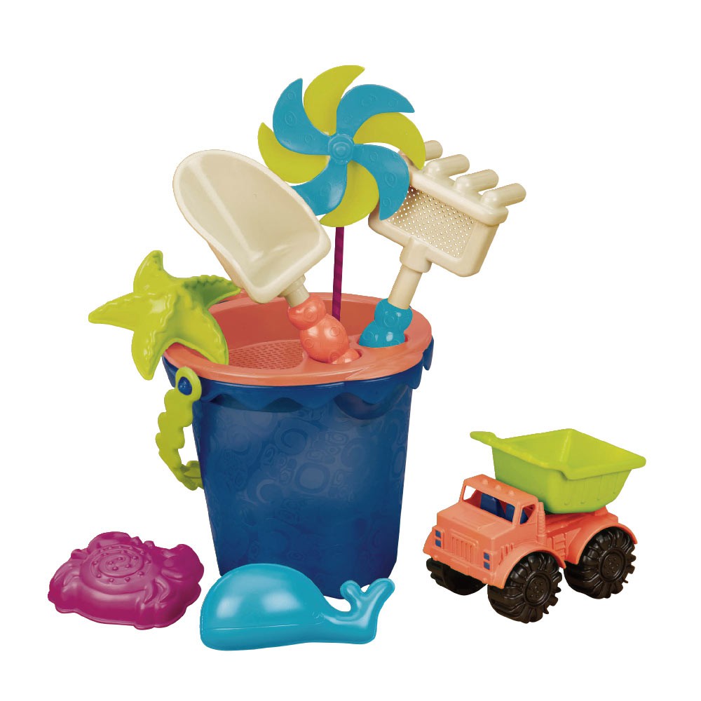 B.TOYS 沙趣多多(海軍藍) 沙灘玩具 玩沙工具 兒童玩具 海邊玩具 海灘玩具《愛寶貝》