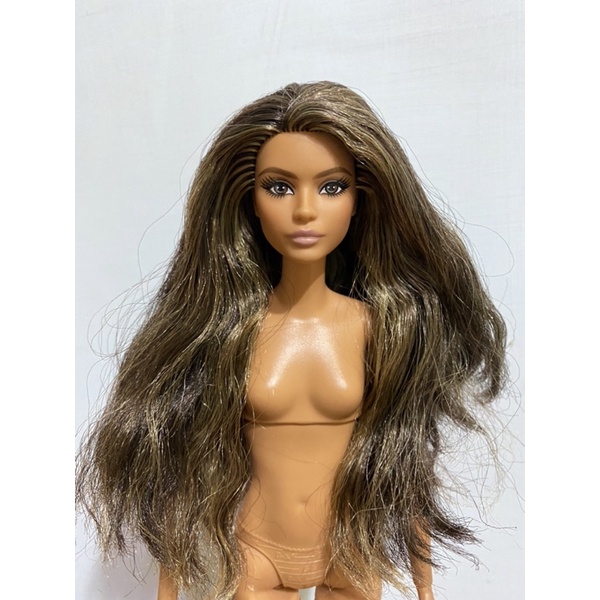 【退坑便宜賣🔥】二手 Barbie Signature Looks Doll 裸娃 棕髮 芭比 女娃 捲髮 超美