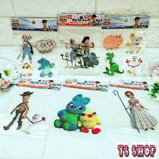【TS 】迪士尼 防水貼 TOY 玩具總動員4 叉奇 胡迪 巴斯 玻璃貼紙 摩托車貼紙 安全帽貼紙 汽車貼紙 防水貼紙