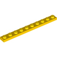 LEGO 6079138 447724 4477 黃色 1X10 薄板