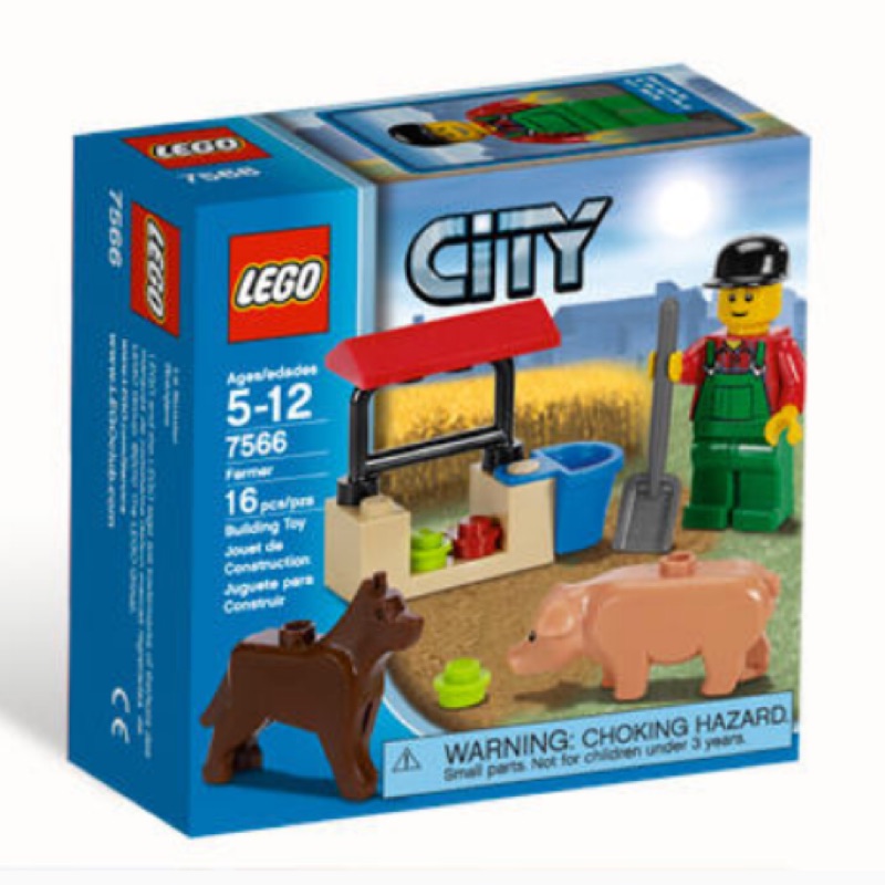 LEGO 樂高 7566 CITY城市系列-農夫與小豬