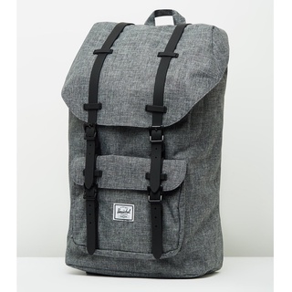 herschel supply little america 大型 灰黑 灰 橡膠帶 筆電層 大容量 帆布 後背包 現貨