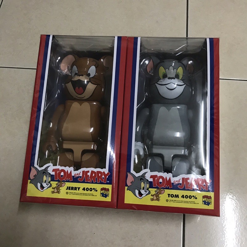 收藏出清 全新 BE@RBRICK TOM &amp; JERRY 400％ 湯姆貓與傑利鼠