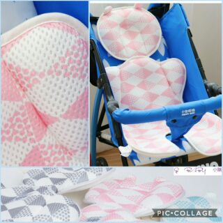 🎉日本原廠授權正品 YODO XIUI嬰兒推車厚款涼席3D透氣涼席 熊耳朵雙層加厚童車涼墊 尤多秀夕