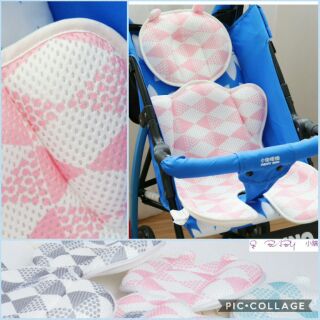 🎉日本原廠授權正品 YODO XIUI嬰兒推車厚款涼席3D透氣涼席 熊耳朵双層加厚童車涼墊 尤多秀夕