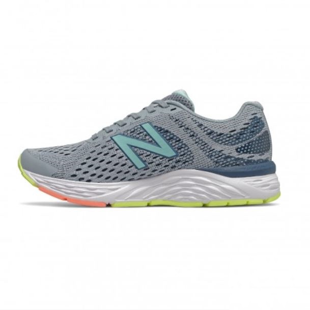 New Balance 女款灰藍寬楦慢跑鞋-NO.W680CP6