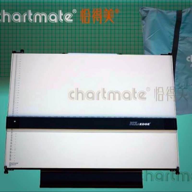 173PR-60P chartmate恰得美 A2攜帶式製圖板 圖板左邊印有水平基準線 (製圖桌系列)