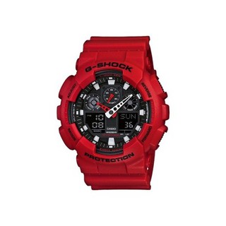【紐約范特西】現貨 正品 CASIO G-SHOCK 重型機械感 GA-100B-4A 多錶板 紅