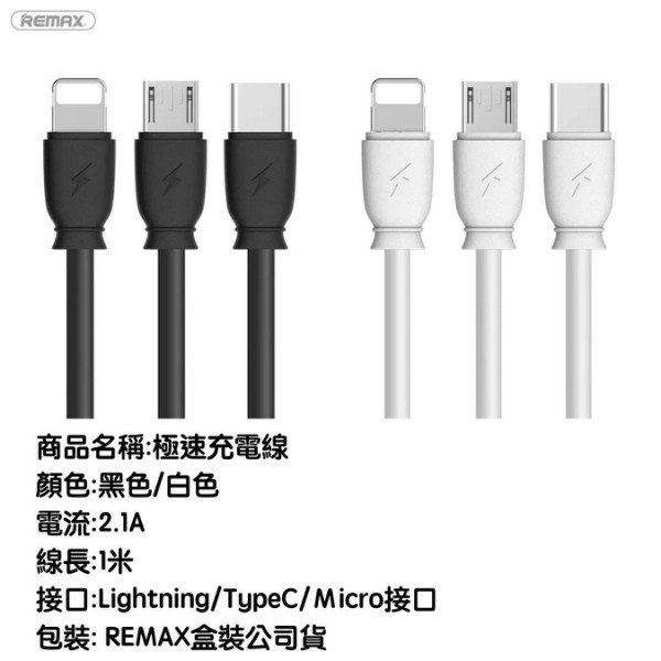 【台灣盒裝公司貨】2.1A 安卓 Micro 快充線 USB To Micro 傳輸充電線 1M (充電+傳輸)